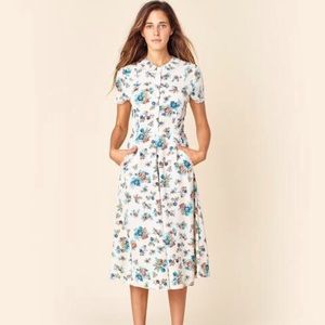 Christy Dawn Sebastian Dress in cream floral